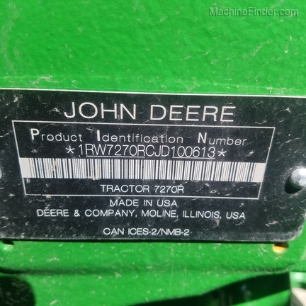 2018 John Deere 7270R