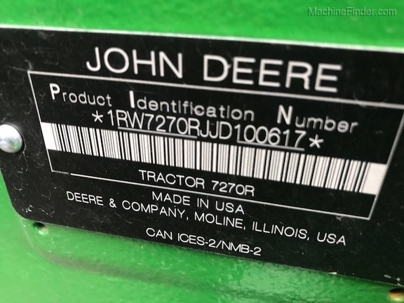 2018 John Deere 7270R