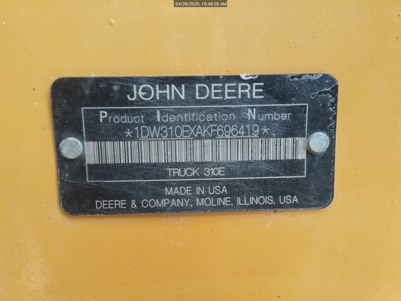 2019 John Deere 310E