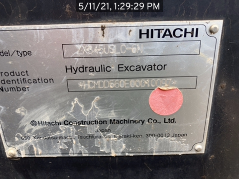 2019 Hitachi ZX3456