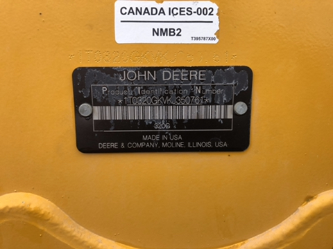 2019 John Deere 320G
