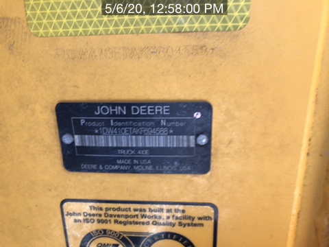 2019 John Deere 410E