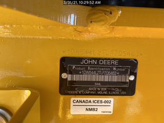 2020 John Deere 544L