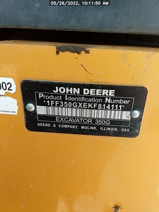 2019 John Deere 350GLC