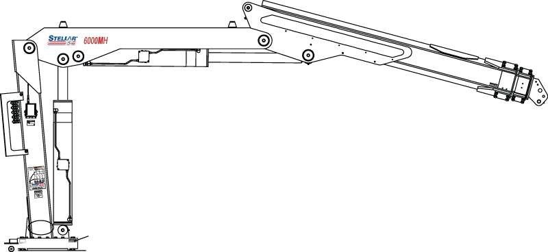 Stellar Industries 6000MH Railroad and Sign Truck Crane