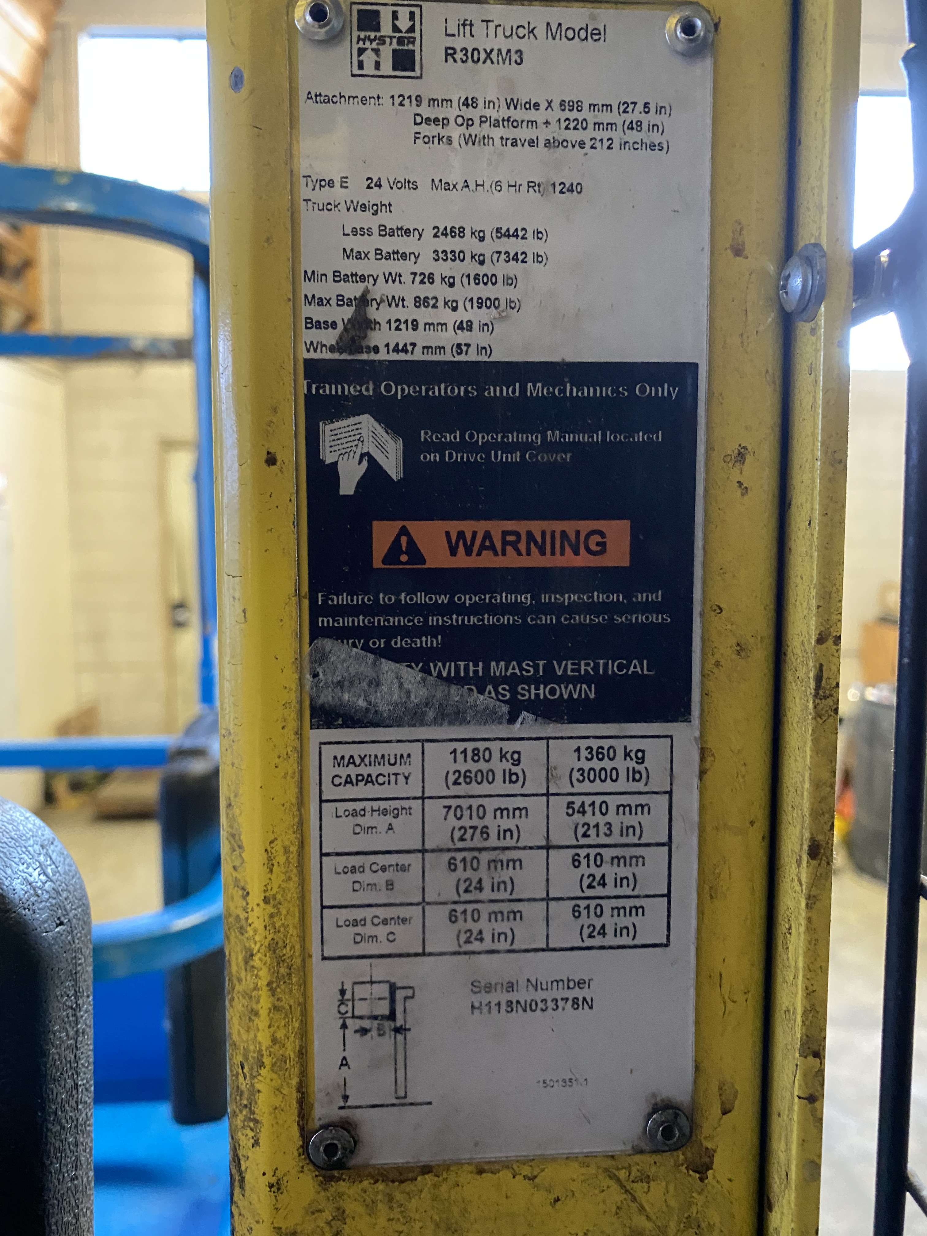 2015 Hyster R30XM3