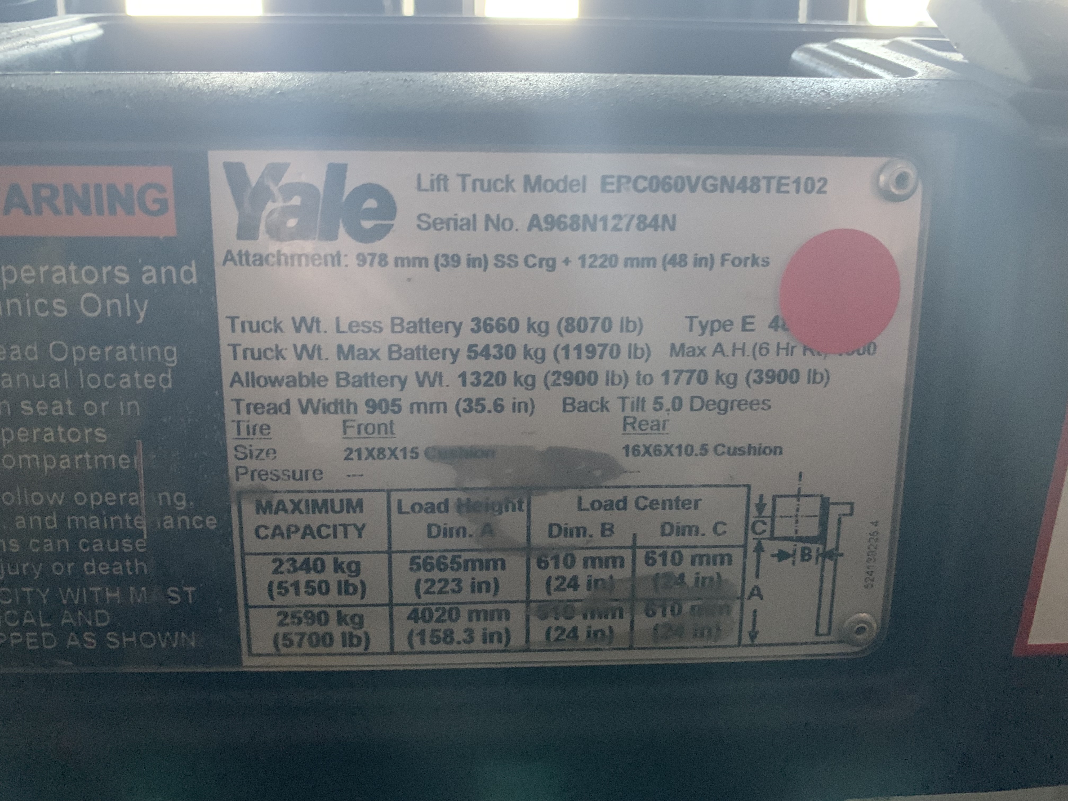 2015 Yale ERC060