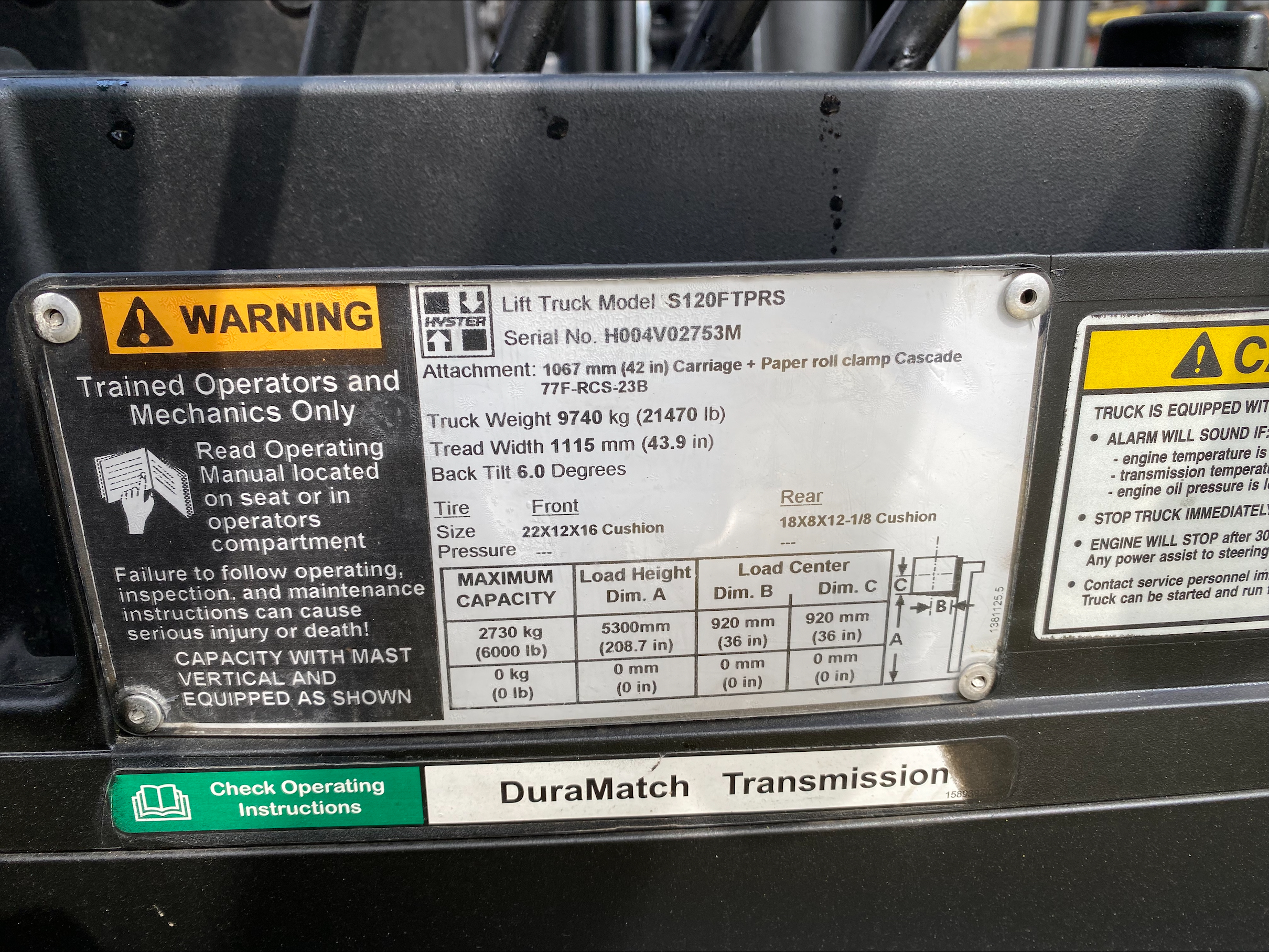 2014 Hyster S120FT
